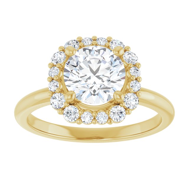 Halo-Style Engagement Ring