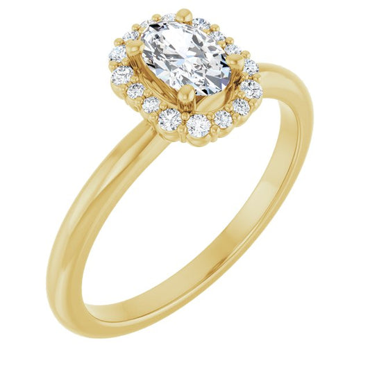Halo-Style Engagement Ring