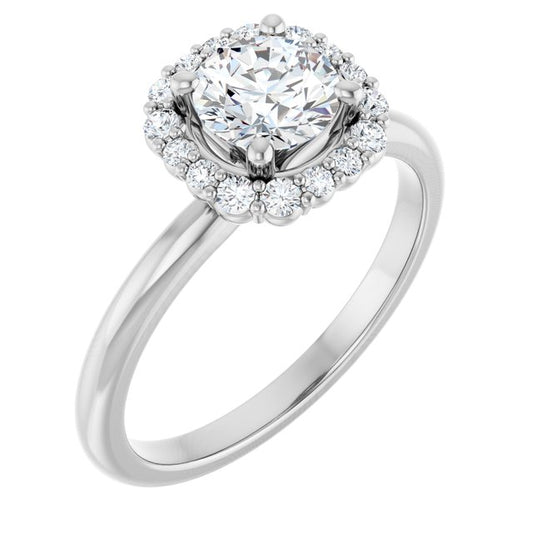Halo-Style Engagement Ring