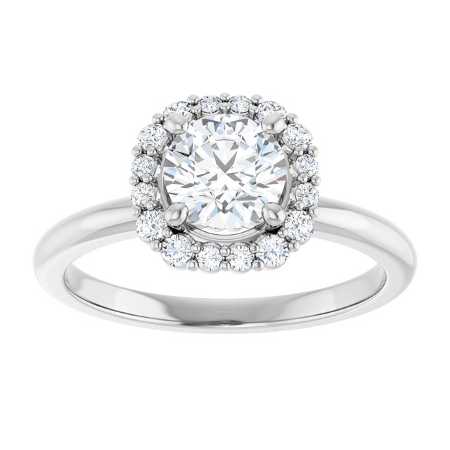Halo-Style Engagement Ring