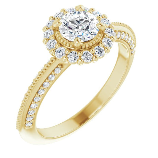 Halo-Style Engagement Ring