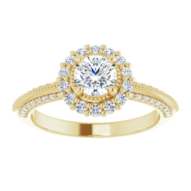 Halo-Style Engagement Ring