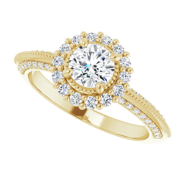 Halo-Style Engagement Ring