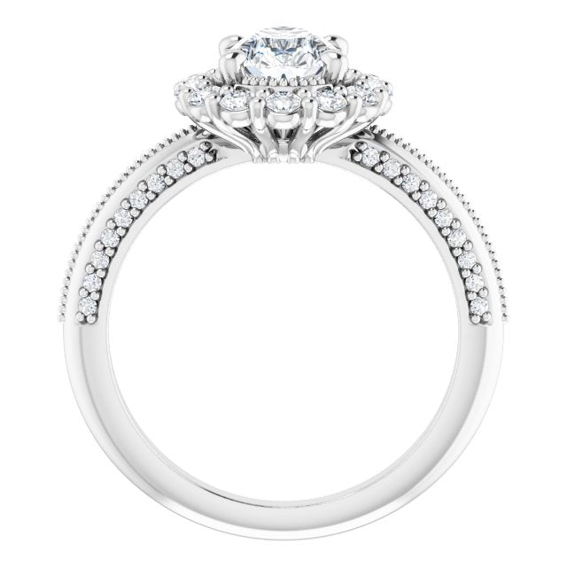Halo-Style Engagement Ring