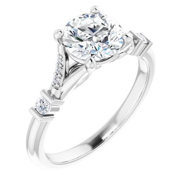 Accented Engagement Ring