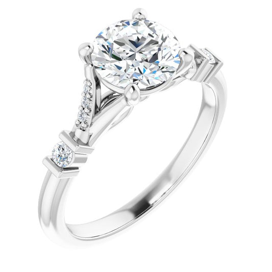 Accented Engagement Ring