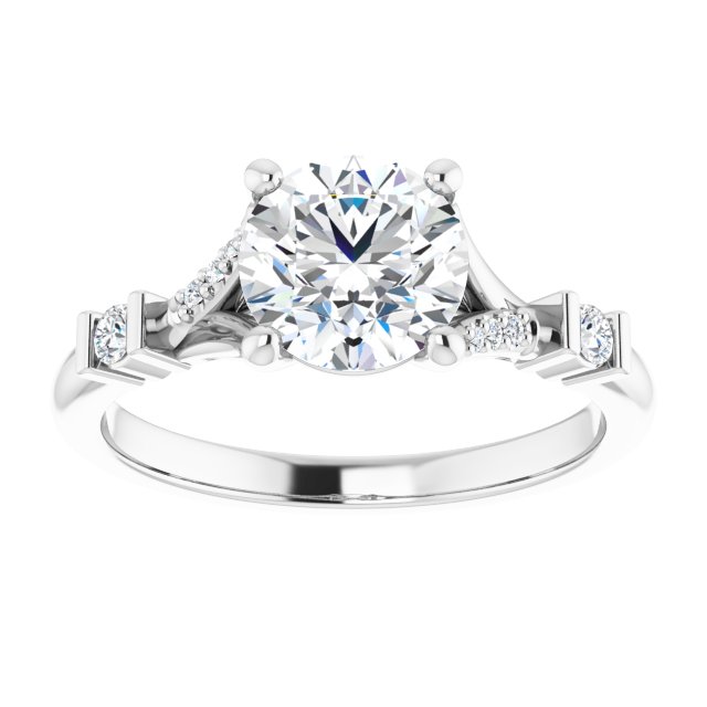 Accented Engagement Ring