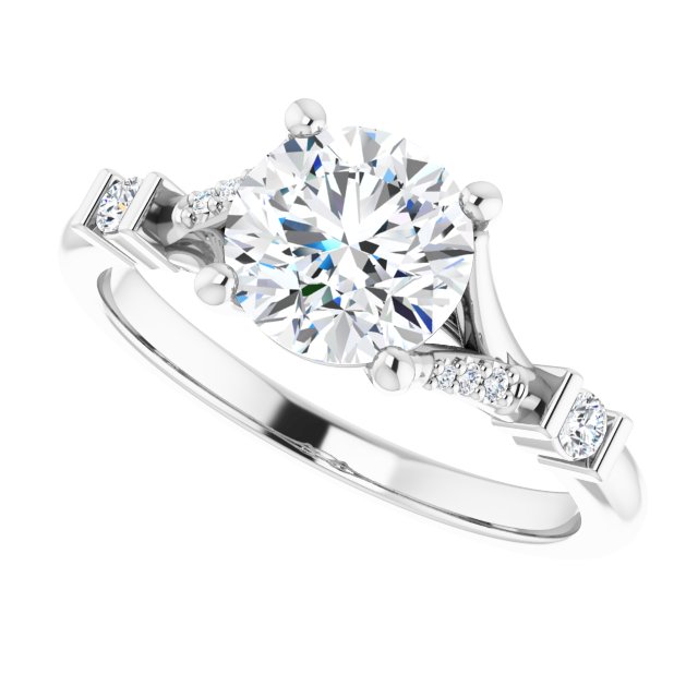 Accented Engagement Ring