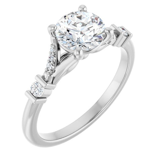 Accented Engagement Ring