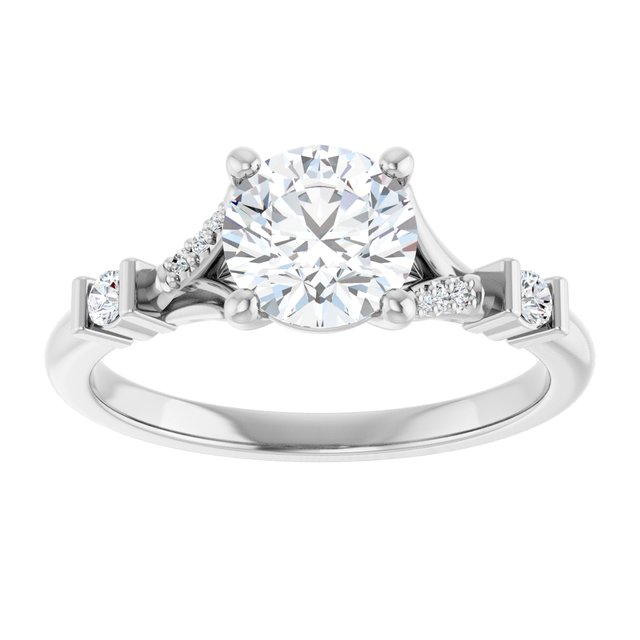Accented Engagement Ring