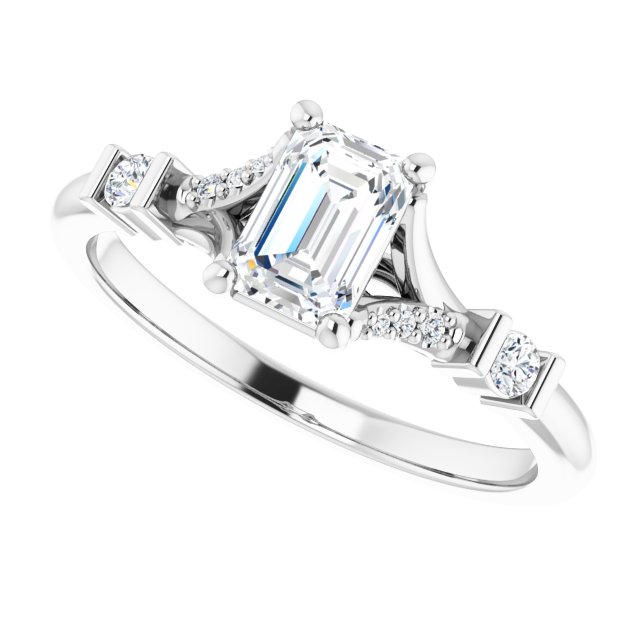 Accented Engagement Ring