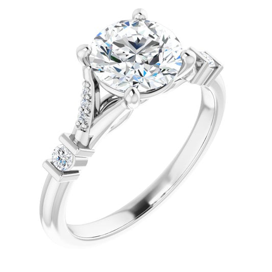 Accented Engagement Ring