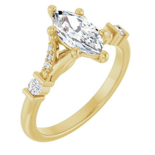 Accented Engagement Ring