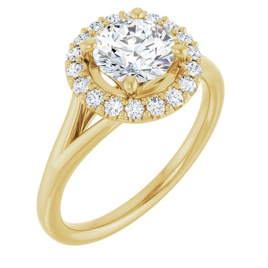Halo-Style Engagement Ring