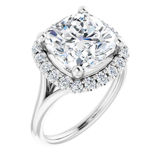 Halo-Style Engagement Ring