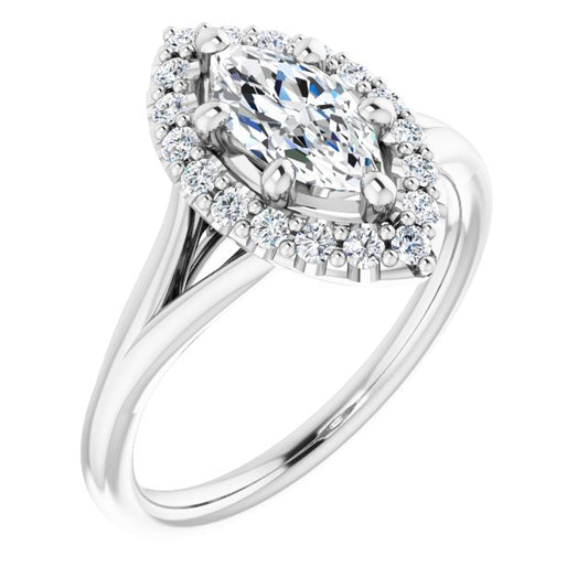 Halo-Style Engagement Ring