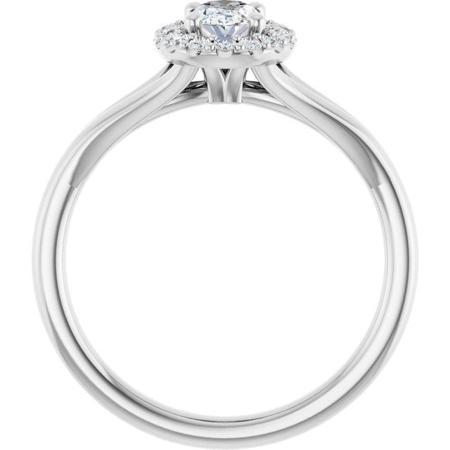 Halo-Style Engagement Ring