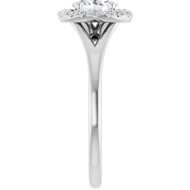Halo-Style Engagement Ring