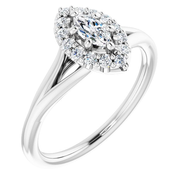 Halo-Style Engagement Ring
