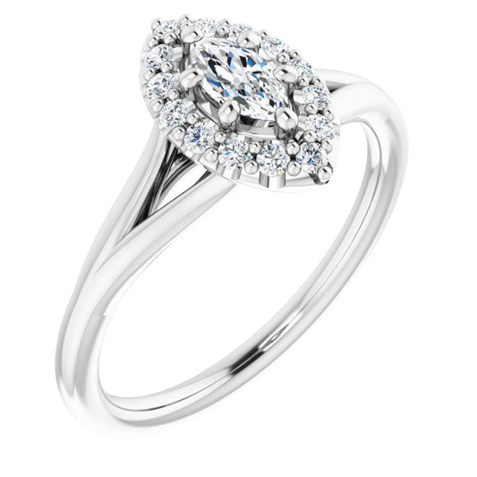 Halo-Style Engagement Ring