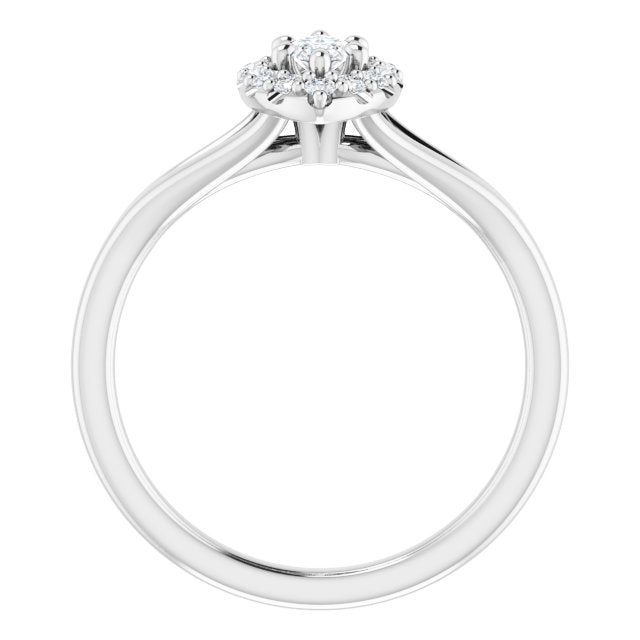 Halo-Style Engagement Ring