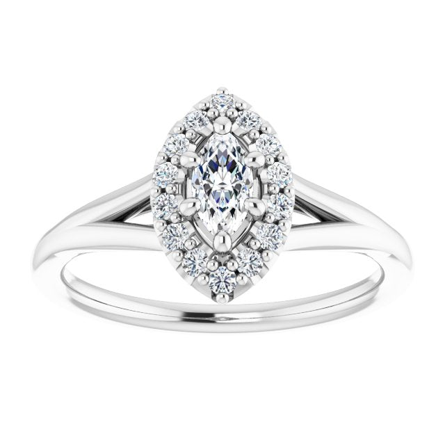 Halo-Style Engagement Ring