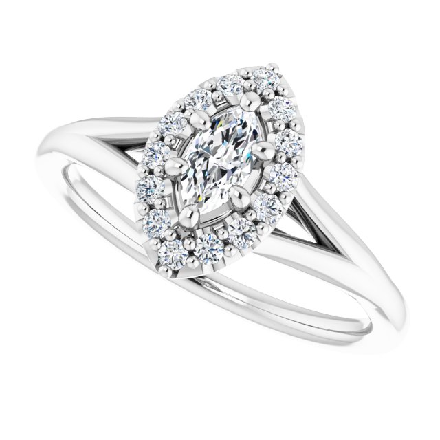 Halo-Style Engagement Ring