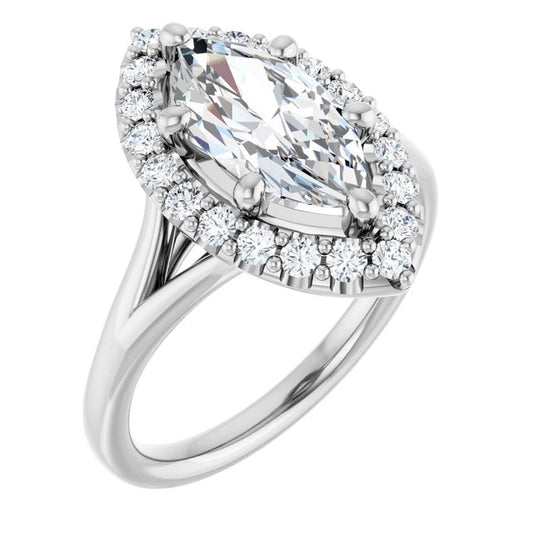 Halo-Style Engagement Ring