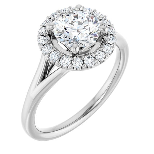 Halo-Style Engagement Ring