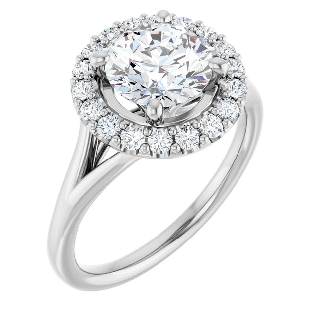 Halo-Style Engagement Ring
