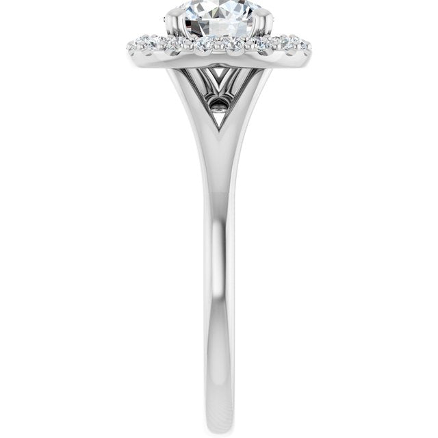 Halo-Style Engagement Ring