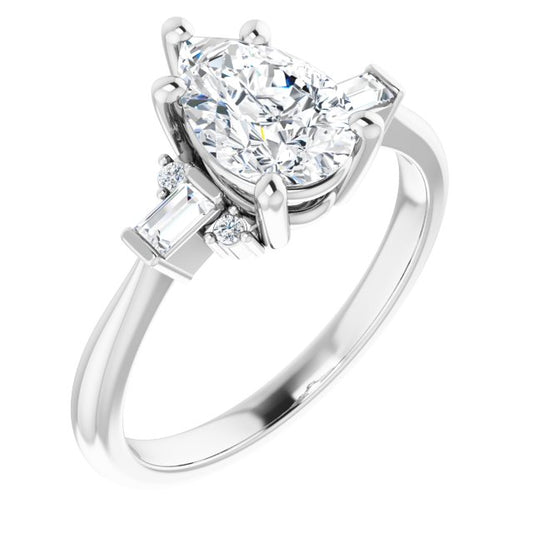 Accented Engagement Ring