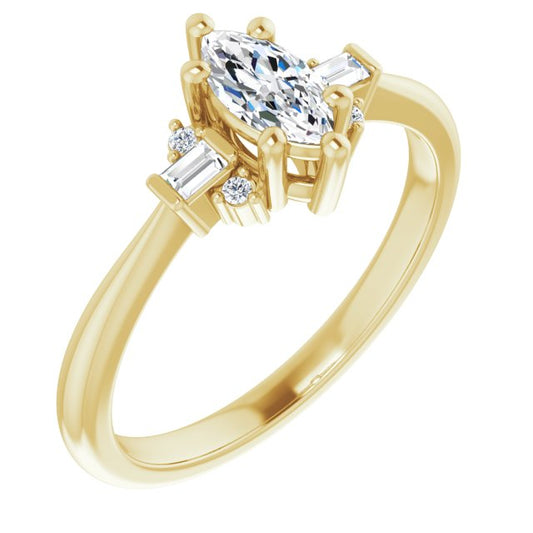 Accented Engagement Ring