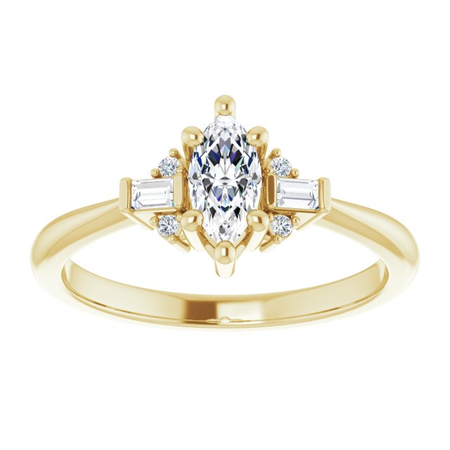Accented Engagement Ring