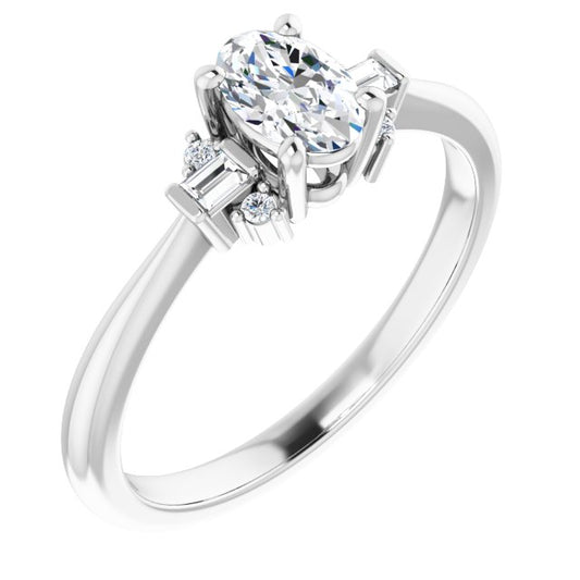 Accented Engagement Ring