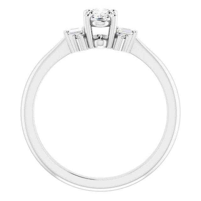 Accented Engagement Ring