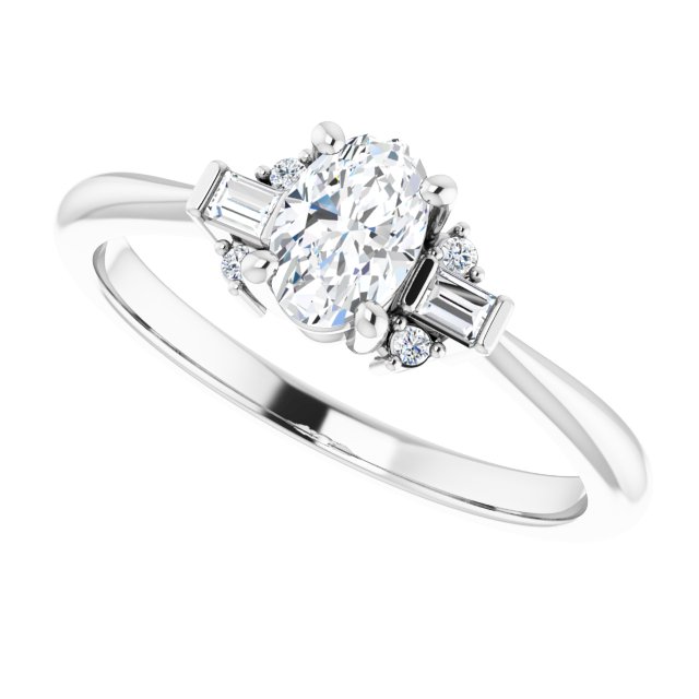 Accented Engagement Ring
