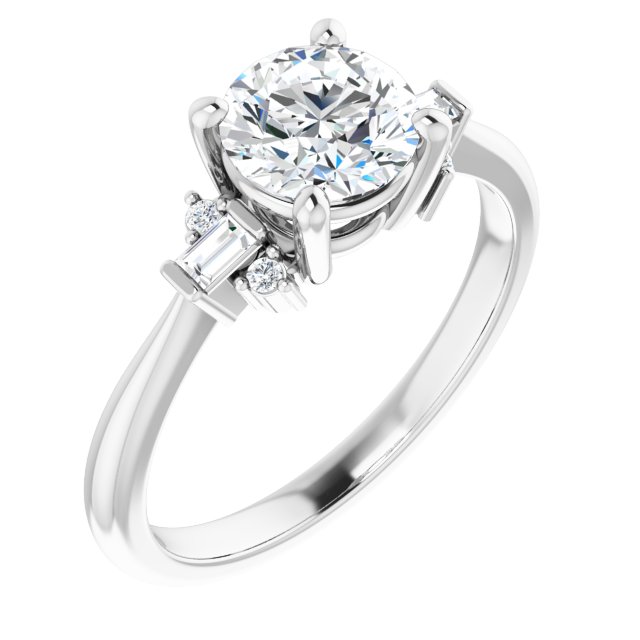 Accented Engagement Ring