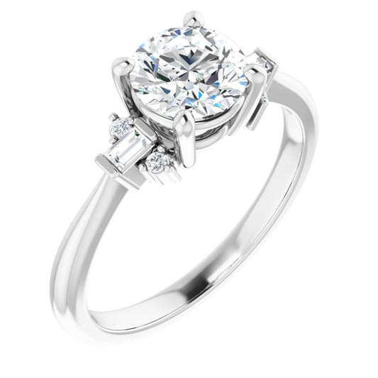Accented Engagement Ring