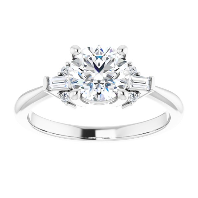 Accented Engagement Ring