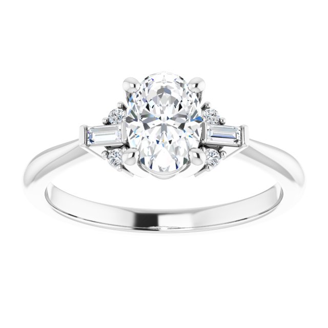 Accented Engagement Ring