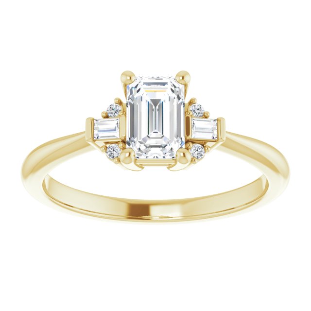Accented Engagement Ring