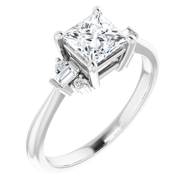 Accented Engagement Ring
