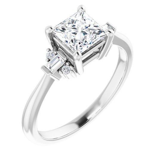 Accented Engagement Ring