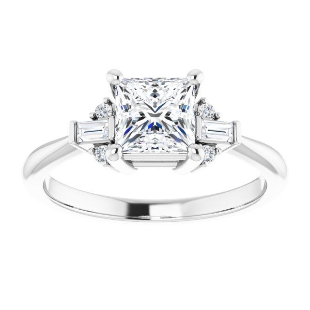 Accented Engagement Ring