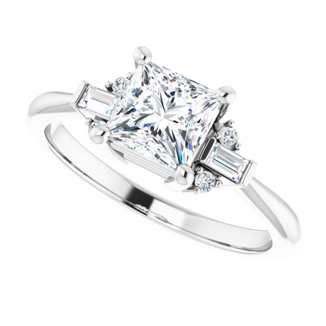 Accented Engagement Ring