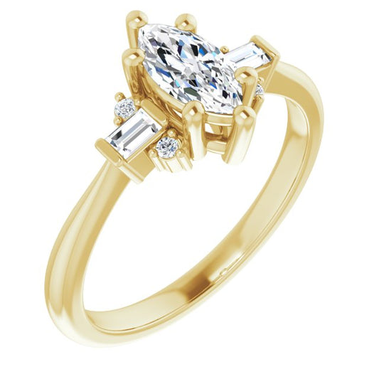 Accented Engagement Ring