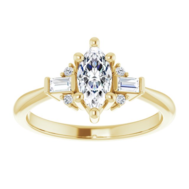 Accented Engagement Ring
