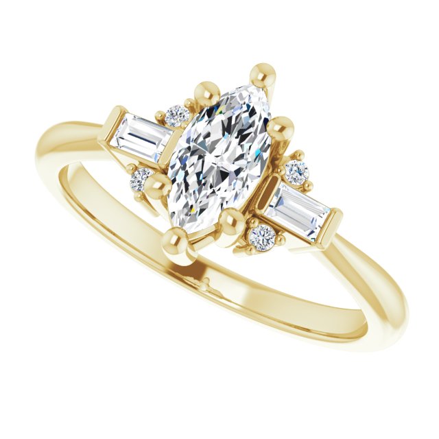 Accented Engagement Ring