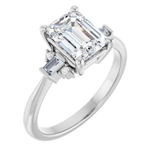 Accented Engagement Ring